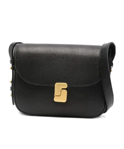 Soeur Flap Shoulder Bag In Black