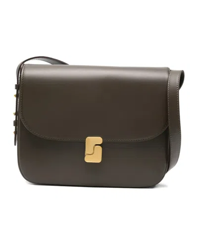 Soeur Flap Shoulder Bag In Brown