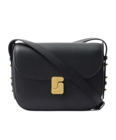 Soeur Flap Shoulder Bag In Black