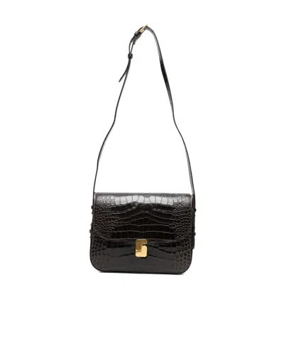 Soeur Flap Shoulder Bag In Black