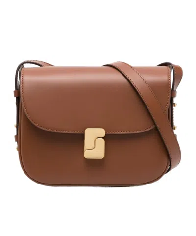 Soeur Flap Shoulder Bag In Brown