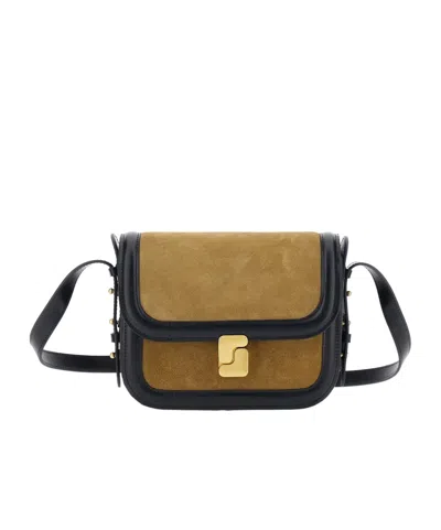 Soeur Flap Shoulder Bag In Green