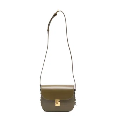Soeur Flap Shoulder Bag In Green