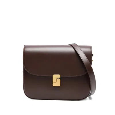 Soeur Flap-closure Cross Body Bag In Brown
