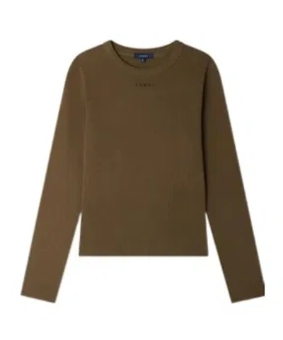 Soeur Flavie Long Sleeve T-shirt In Green