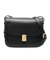 Soeur Mini Bellissima Leather Shoulder Bag In Black