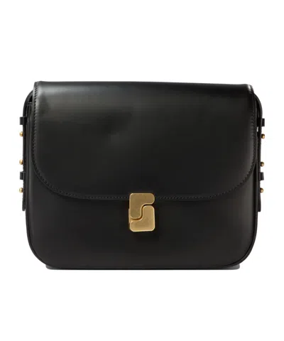 Soeur Flip Shoulder Bag In Black