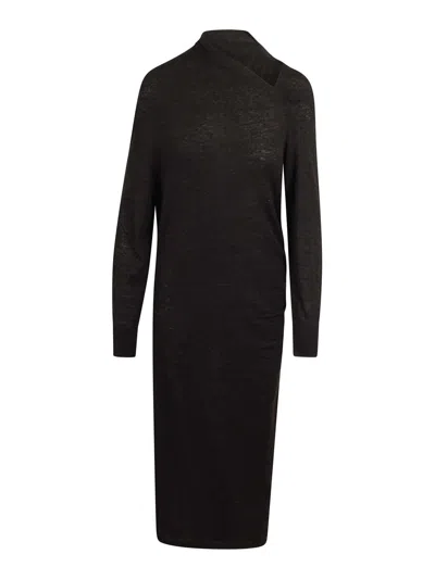 Soeur Flora Belted Cami Dress In Black