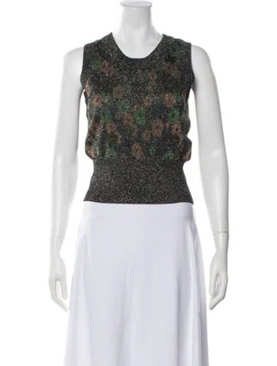 Pre-owned Soeur Floral Print Crew Neck Sweater In Multicolor