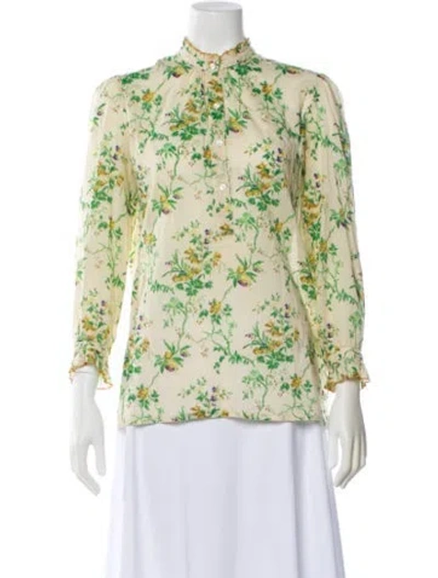 Pre-owned Soeur Floral Print Long Sleeve Blouse In Multi