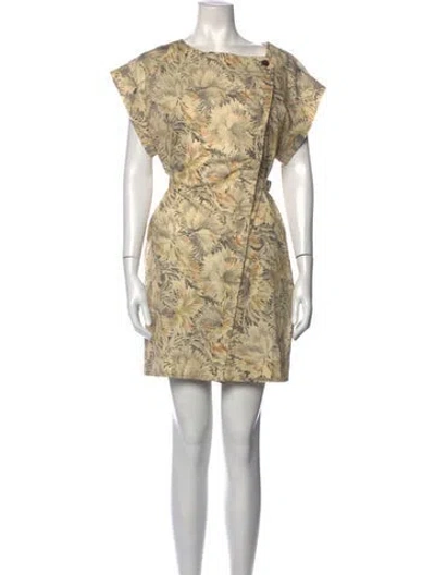 Pre-owned Soeur Floral Print Mini Dress In Neutrals