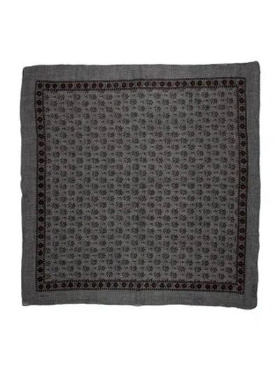 Pre-owned Soeur Floral Print Scarf In Grey