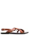 Soeur Florence Leather Sandals In Brown