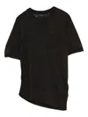 Soeur Asymmetric-hemline Short-sleeve T-shirt In Brown