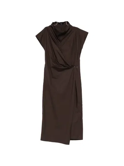 Soeur Foggia Midi Dress In Brown