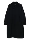 Soeur Wool Coat Featuring High Collar And Long Sleeves In Black