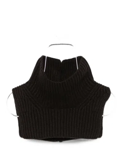Soeur Gad Ribbed-knit Neck Warmer In Brown