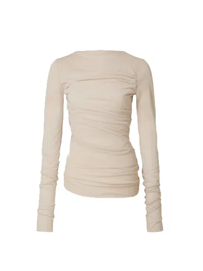 Soeur Gaia T-shirt Woman Ecrù In Neutral