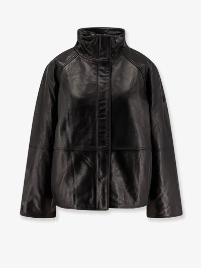 Soeur Gamma Leather Jacket In Black