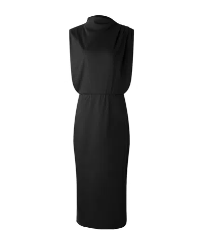 Soeur Gemma Flowing Sleeveless Midi Dress In Black