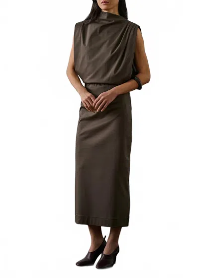 Soeur Gemma Midi Dress In Marron In Multi