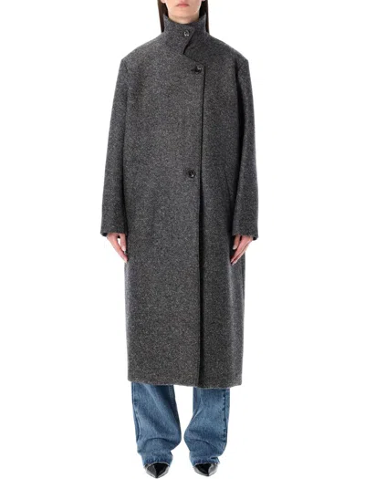 SOEUR SOEUR GERMAIN LONG GREY WOOL COAT