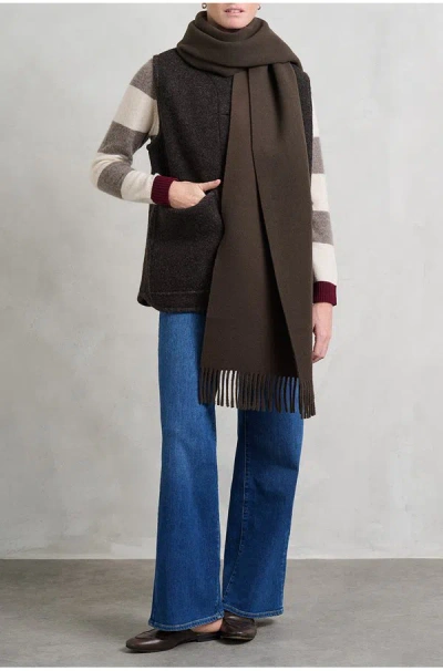 Soeur Gilda Scarf In Dark Khaki In Brown
