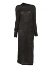 Soeur Gisee Draped Midi Dress In Brown