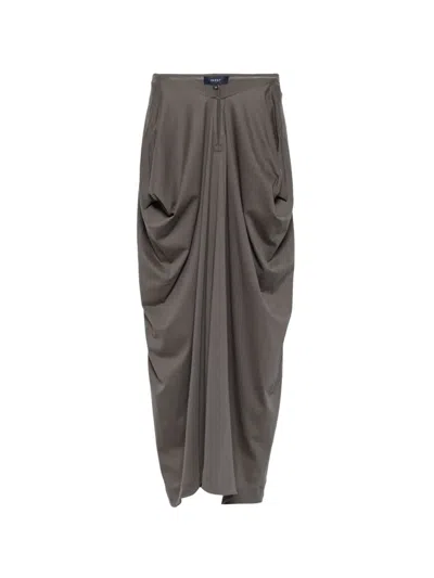 Soeur Goa Gathered Midi Skirt In Green