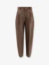Soeur Graham Virgin Wool Trousers In Brown