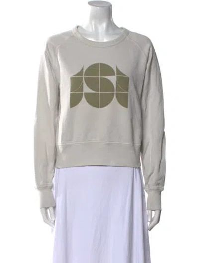 Pre-owned Soeur Graphic Print Crew Neck Sweatshirt In Gray