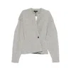 Soeur Asymmetric Cardigan In Gray
