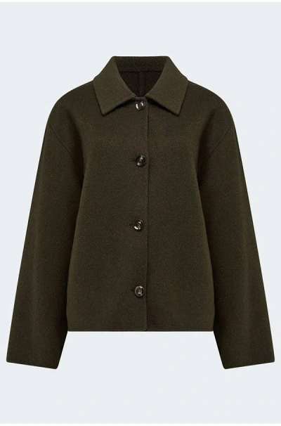 Soeur Gyoda Coat In Kaki Brun In Brown