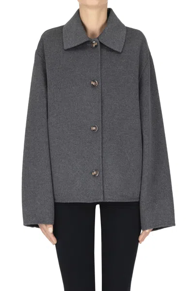 Soeur Gyoda Shirt Jacket In Gray