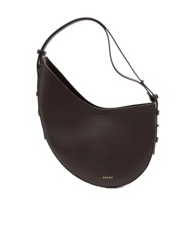 Soeur Half-moon Handbag In Black