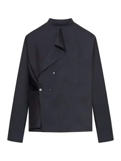 Soeur Hampton Button Straight Blouse In Black