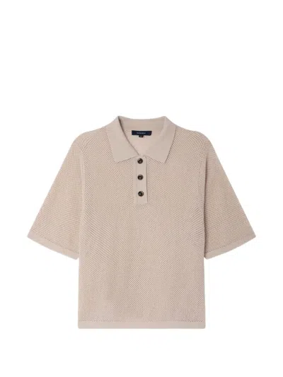 Soeur Harvey Short-sleeved Polo Shirt In Metallic