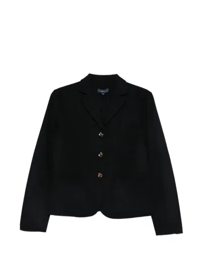 Soeur Hespera Button-up Wool Jacket In Black