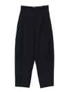 Soeur Cropped Tailored Trousers In Smooth Polyamide In Black