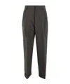 Soeur High-waisted Wool Trousers With Wide Legs In Black