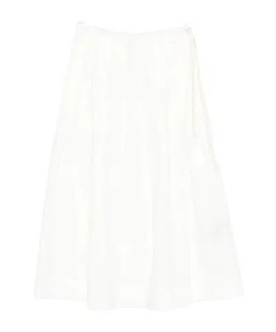 Soeur Amalia Tied-waist Midi Skirt In White