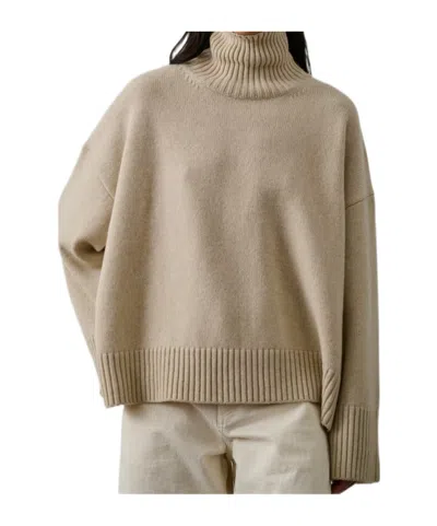 Soeur High-neck Long-sleeved Jumper In Neutral