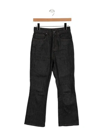 Pre-owned Soeur High-rise Flared Jeans In Black