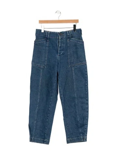 Pre-owned Soeur High-rise Straight Leg Jeans In Blue