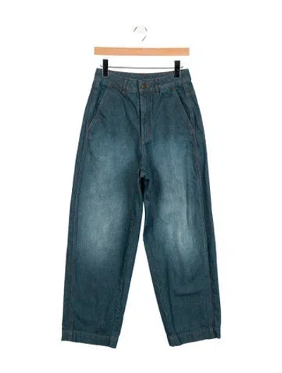 Pre-owned Soeur High-rise Wide Leg Jeans In Blue