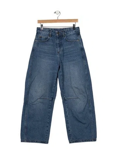 Pre-owned Soeur High-rise Wide Leg Jeans In Blue