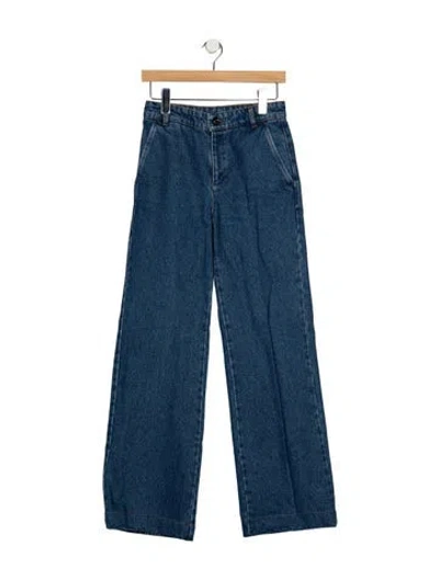 Pre-owned Soeur High-rise Wide Leg Jeans In Blue