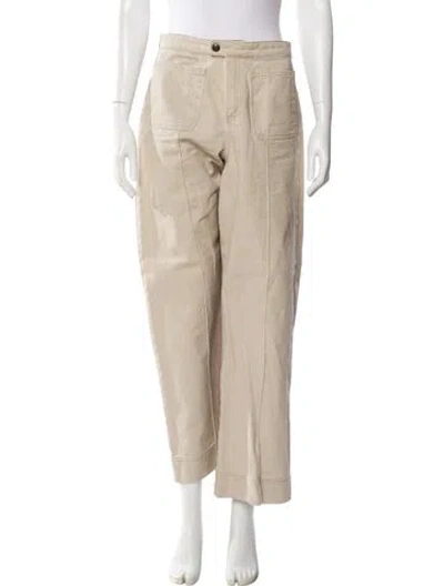 Pre-owned Soeur High-rise Wide Leg Jeans In Neutral