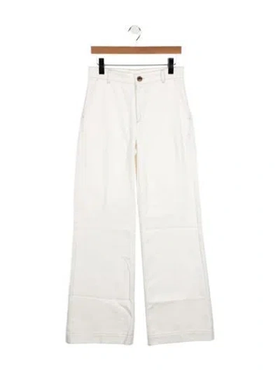 Pre-owned Soeur High-rise Wide Leg Jeans W/ Tags In White