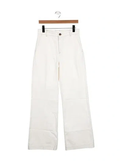 Pre-owned Soeur High-rise Wide Leg Jeans W/ Tags In White